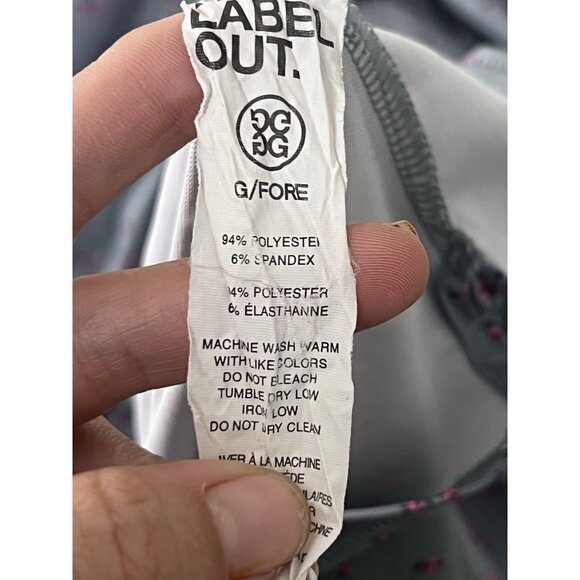 G/FORE Gray Golf floral Polo Shirt Size XL - Picture 16 of 16